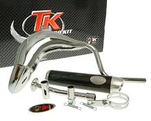 Auspuff TurboKit Bufanda RQ Chrom mit Zulassung für Rieju RR50 (06-)
