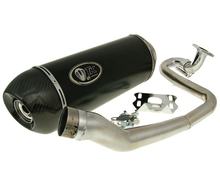 Auspuff TurboKit GMax Carbon Kappe H2 4T mit Zulassung für GY6 125/150ccm