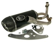 Auspuff TurboKit GMax Carbon Kappe H2 4T mit Zulassung für Vespa S 125, 150 4T