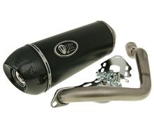 Auspuff TurboKit GMax Carbon Kappe H2 4T mit Zulassung für Vespa GTS 300