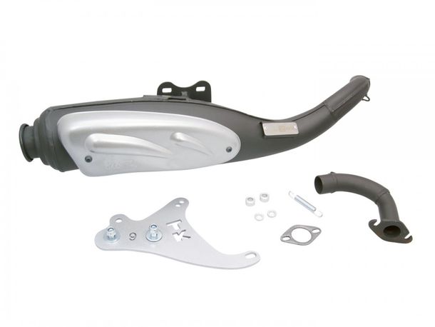 Auspuff TurboKit TKR mit Zulassung für Kymco, SYM liegend AC