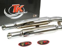 Escapamento TurboKit X-Road Custom com homologação para Kymco Zing 125