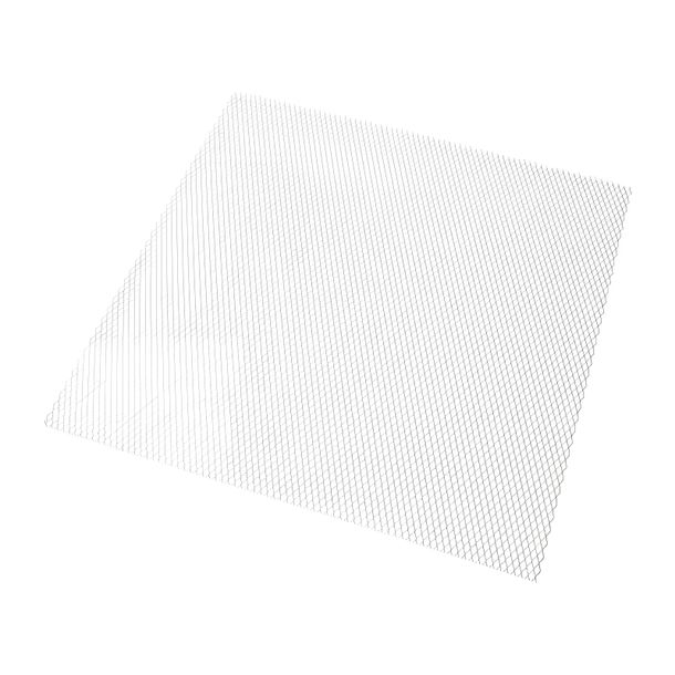 Racing Gitter 30x30cm fein silber / alu-farbig