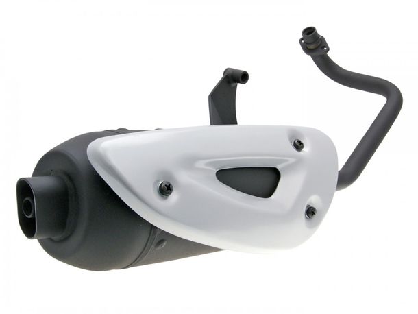 Auspuff Tecno Straight mit E-Prüfzeichen für Piaggio 4T