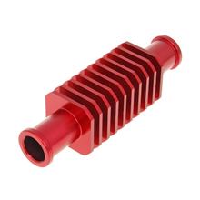 Durchlaufkühler / Minikühler Aluminium rot (30x103mm) 17mm Schlauchanschluss