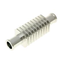 Durchlaufkühler / Minikühler Aluminium silber (30x103mm) 17mm Schlauchanschluss