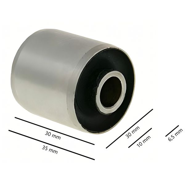 Gummi / Metall Motorlager Silentbuchse 10x30x30/35mm universal für GY6 4-Takt – Bild 3