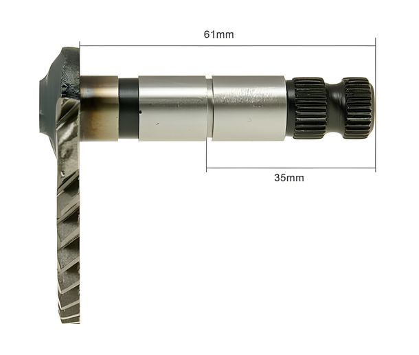 Kickstarter-as 61mm/35mm voor GY6 50ccm, 139QMB