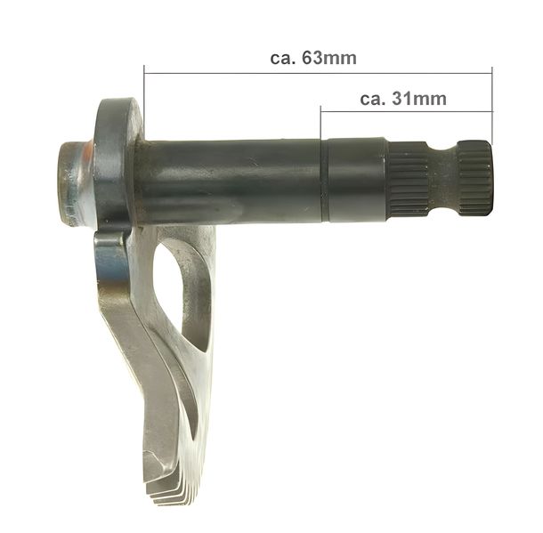 Kickstartspindle 63mm / 31mm para CPI, Keeway