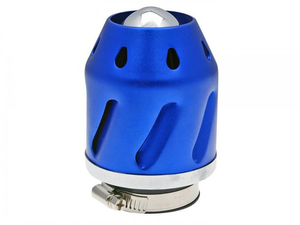 Luftfilter Grenade blau gerade 35/48mm Anschluss inkl. Adapter