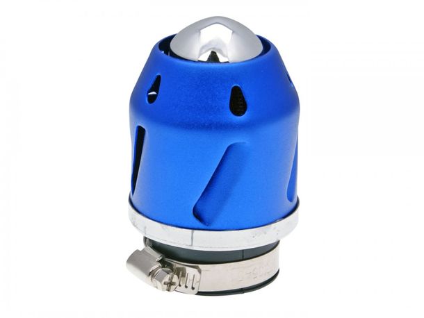 Air filter Grenade blue straight 42mm connection
