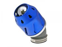 Air filter Grenade blue angled 42mm connection