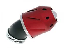Air filter Grenade red angled 35/48mm connection incl. adapter