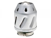 Luftfilter Grenade silber gerade 35/48mm Anschluss inkl. Adapter