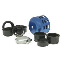 air filter Power aluminum cap / shield 28-44mm carb connection blue