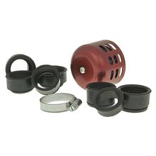 air filter Power aluminum cap / shield 28-44mm carb connection red