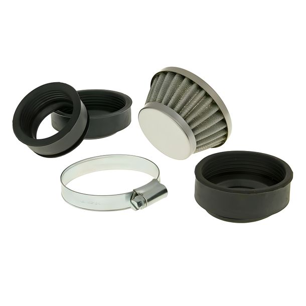 Luftfilter Powerfilter Shorty 44-58mm Chrom