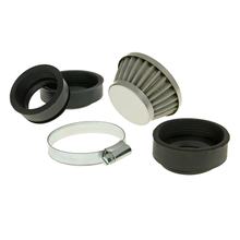 air filter Power Shorty 44-58mm carburetor connection chrome