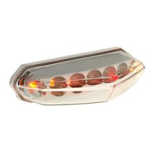 LED achterlicht van helder glas 150x85mm universeel