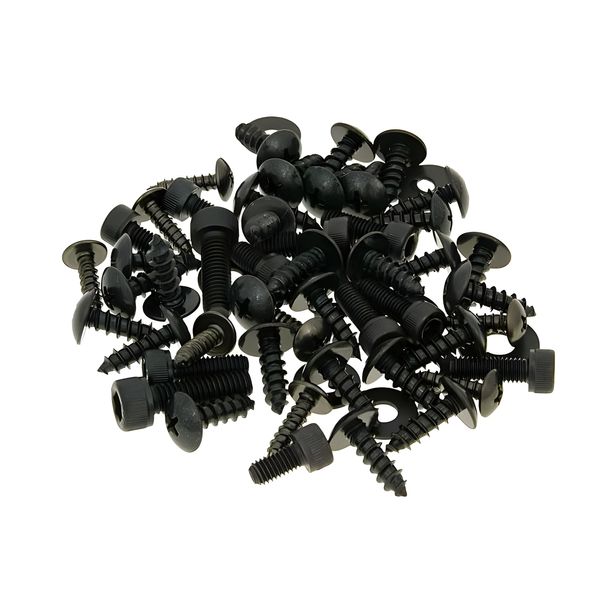 Set zwarte dekselschroeven voor Yamaha Aerox, MBK Nitro