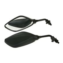 Conjunto de espelhos Rhombus preto M8, lado direito rosca direita