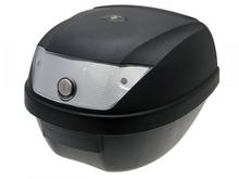 Top Case Koffer schwarz 28L inkl. Montagekit / Reflektor weiß