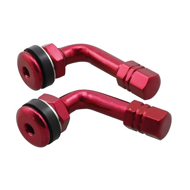 Kit valvola per pneumatici 90 ° - rosso