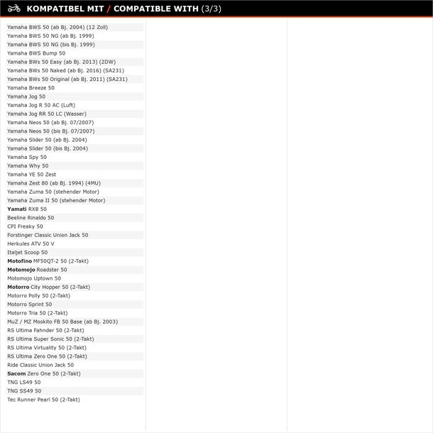 101 Octane shaft seal 20x42x8 / 9 for scooter Quad Scooter – Bild 7