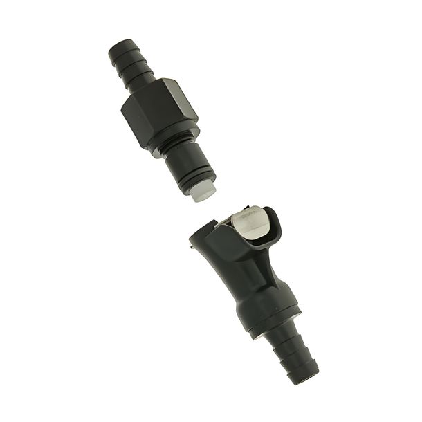 Benzinschlauch Kupplung schwarz 8mm