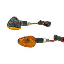 Blinker Set M10 Carbon-Look Doozy orange, kurz