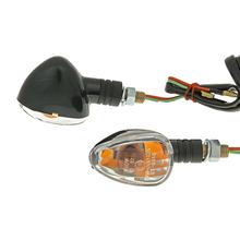 Blinker Set M10 schwarz Doozy klar, kurz