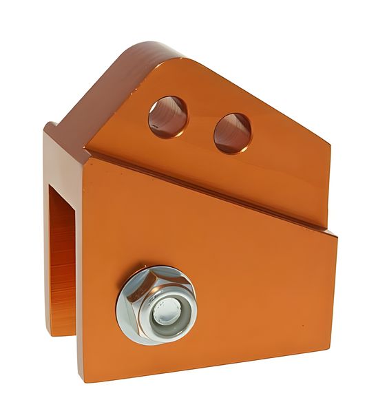CNC kit riser 2 fori arancione per Peugeot verticale