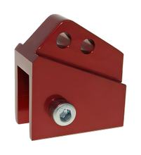 Höherlegungssatz CNC 2-Loch rot für Peugeot stehend