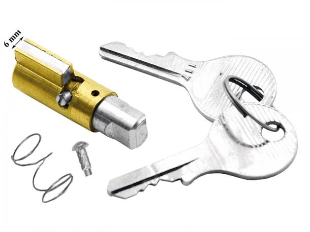 steering and compartment lock 6mm for Vespa 50, 125