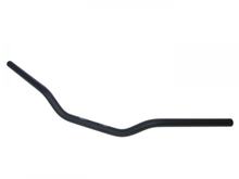 Klassiek zwart mataluminium motorstuur 22mm - 730mm