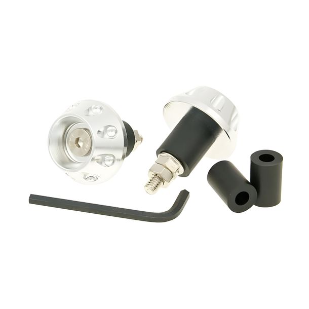 amortisseur de vibrations du guidon plat 13,5 / 17,5 mm - argent