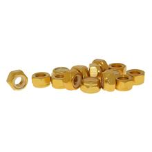 Gouden aluminium moerenset - 15 stuks - M8