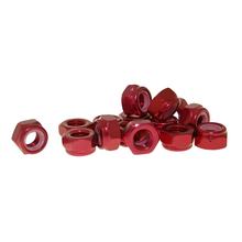 Rode aluminium moerenset - 15 stuks - M8