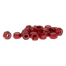 Rode aluminium moerenset - 20 stuks - M5