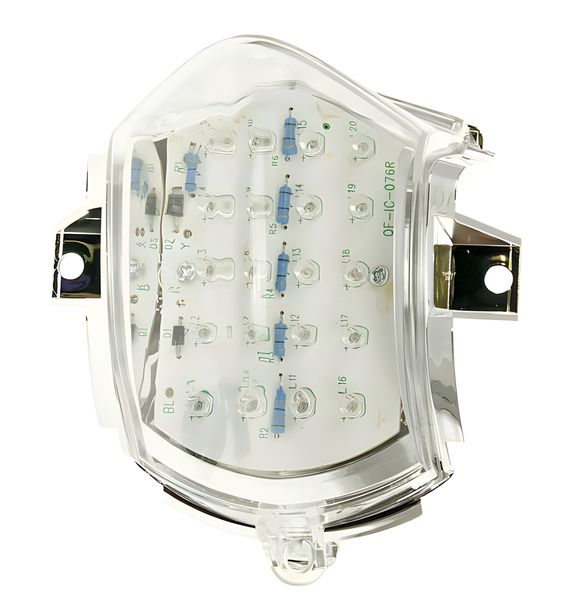 Luz Trasera LED Cristal Transparente para Aprilia SR50R, Fábrica (04-)