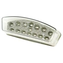 Lanterna traseira LED de vidro transparente para Malaguti F12, Derbi
