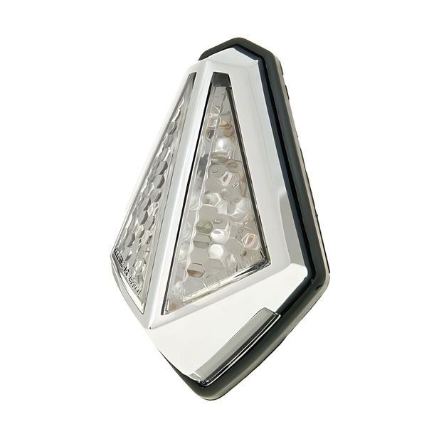 Rücklicht LED transparent Mini Custom Chrom universal