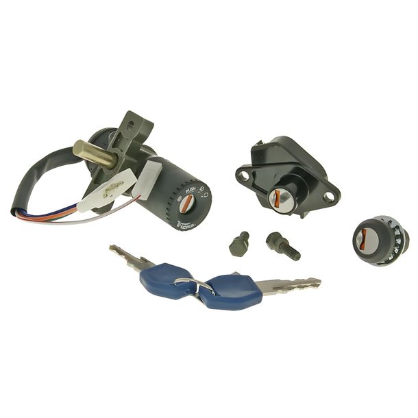 Zündschloss Vicma Schlossset inkl. Tankdeckel, 3+1-Polig für Aprilia SR50 R Vergasermodell ab Bj. 2005 / Piaggio-Motor
