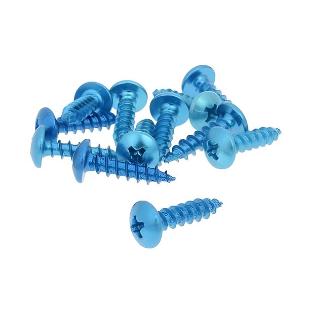 Schraubensatz 12 Stück Verkleidung blau - 5x20