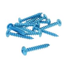 Schraubensatz 12 Stück Verkleidung blau - 5x30