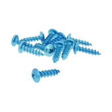 Schraubensatz 12 Stück Verkleidung blau - 6x20