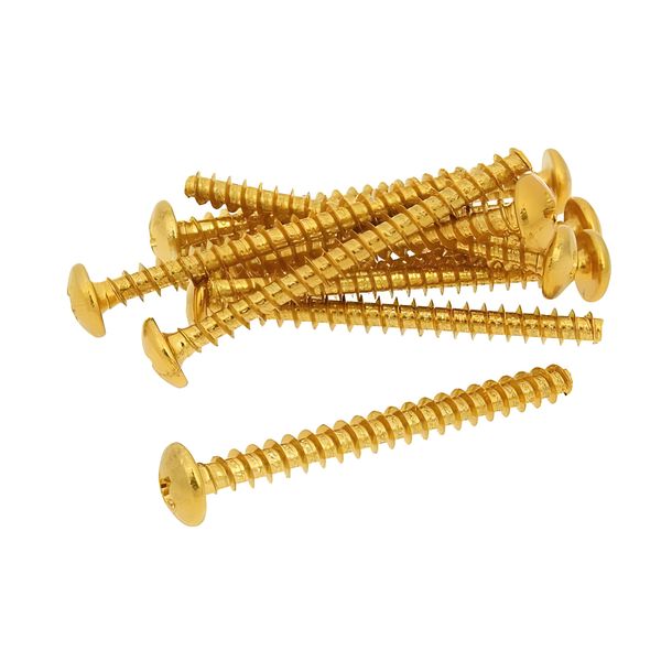 Schraubensatz 12 Stück Verkleidung gold - 5x50