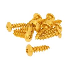Schraubensatz 12 Stück Verkleidung gold - 6x20