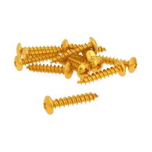 Schraubensatz 12 Stück Verkleidung gold - 6x30