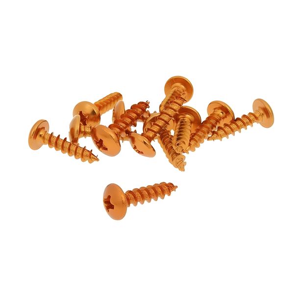 Schraubensatz 12 Stück Verkleidung orange - 5x20